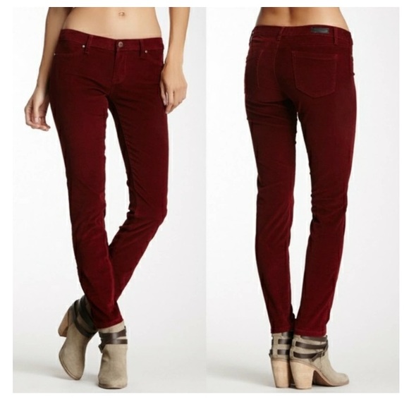 💕HOST PICK 💕 Blank NYC Women’s skinny cords in burgundy - Picture 1 of 11